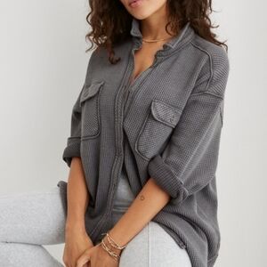 Aerie Charcoal Utility Jacket